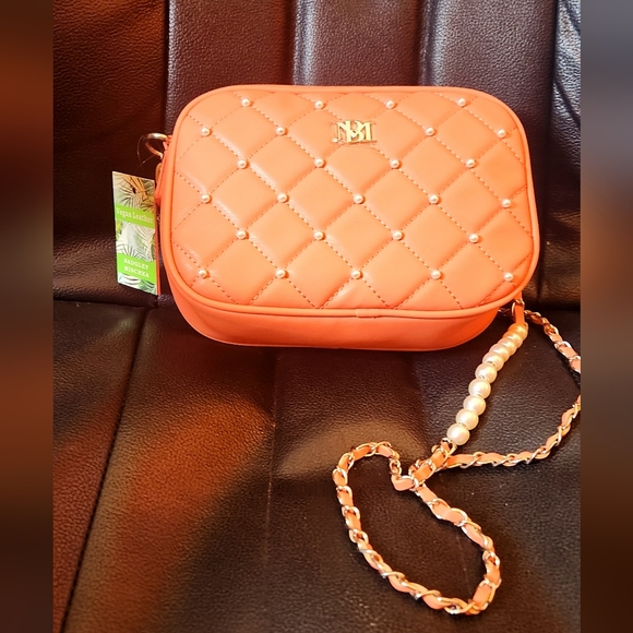 Badgley Mischka Diamond Quilted Purse with Pearls - NWT - Picture 6 of 9